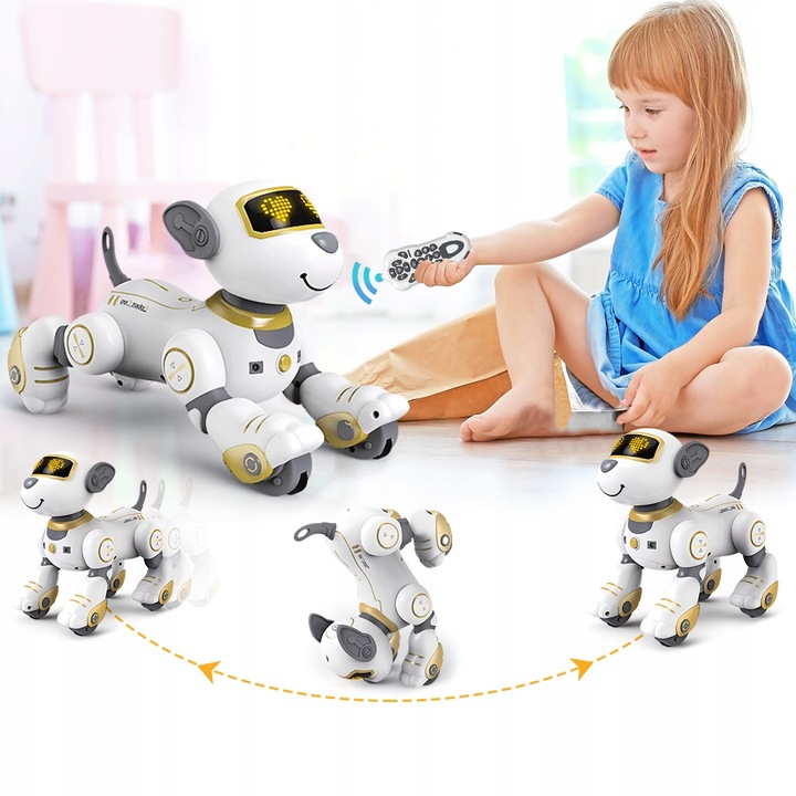 ROBOT INTERAKTYWNY PIES ZDALNIE STEROWANY PIESEK PROGRAMOWANY 17 FUNKCJE