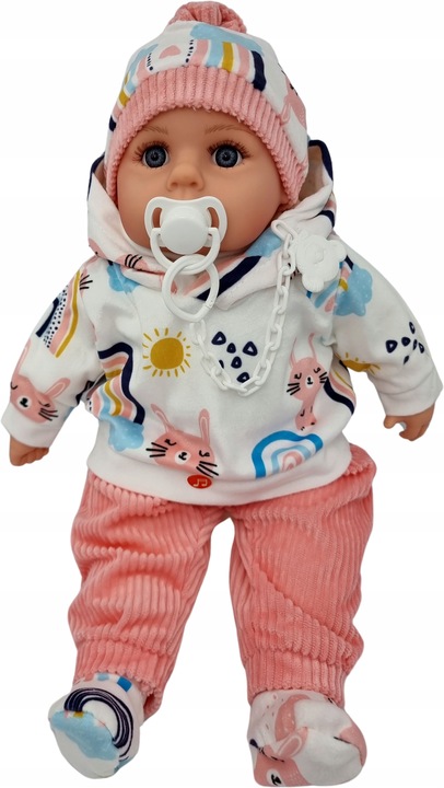 LALKA BOBAS MÓWI I ŚPIEWA POLSKI 45CM+SMOCZEK_38