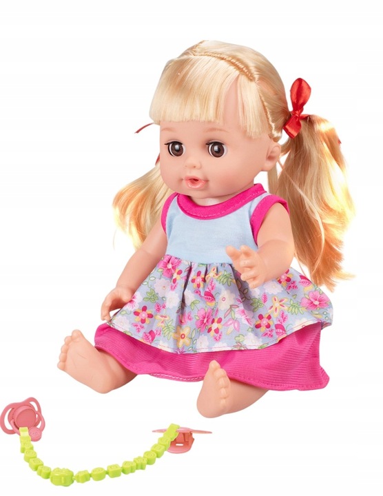 Lalka Martynka bobas pije sika mówi po Polsku krzesełko do karmienia nocnik