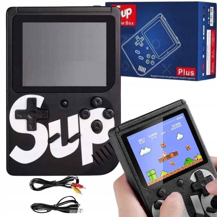 Przenośna GRA MINI KONSOLA DO GIER SUP Game Box 400 GIER Mix Kolorów