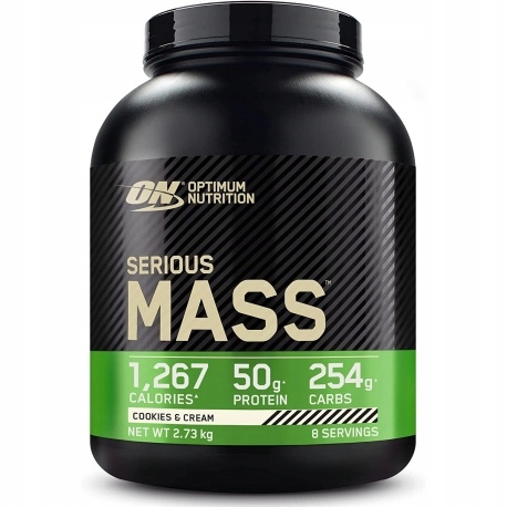 GAINER SERIOUS MASS OPTIMUM NUTRITION 2730g | Ciasteczkowy Ciastko z kremem