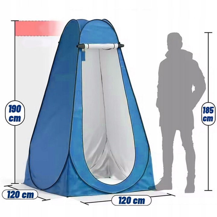 Namiot na Prysznic Przebieralnia Toaleta WC Przenośna Plażowy Kempingowy