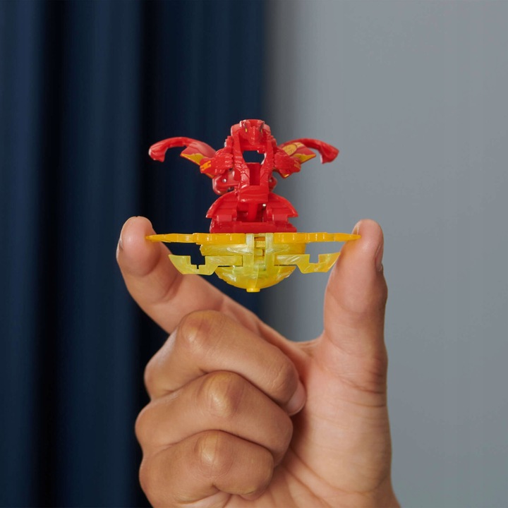 BAKUGAN ZESTAW SPECIAL ATTACK FLAME WIRUJĄCA KOLOROWA FIGURKA AKCJI +KARTY