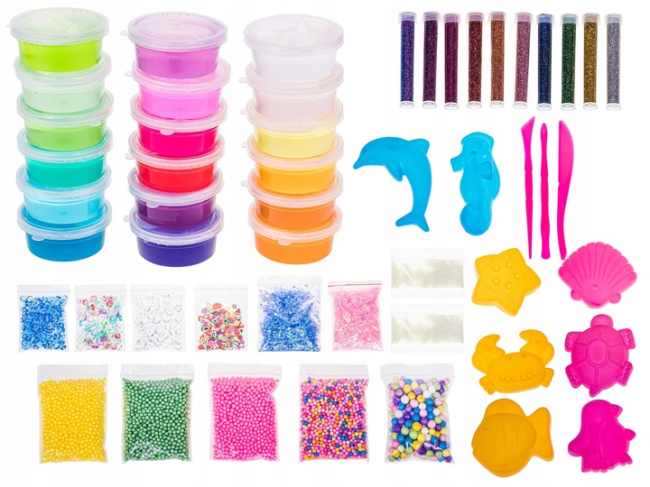 ZESTAW DO ROBIENIA SLIME FABRYKA LABORATORIUM XXL SLIME BOX GLUT JUMBO