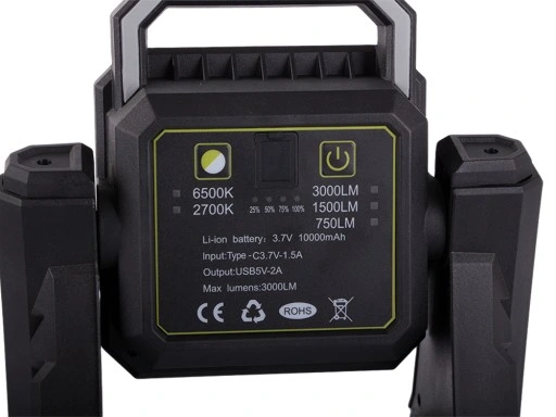 HALOGEN REFLEKTOR AKUMULATOR PRZENOŚNY LED COB USB