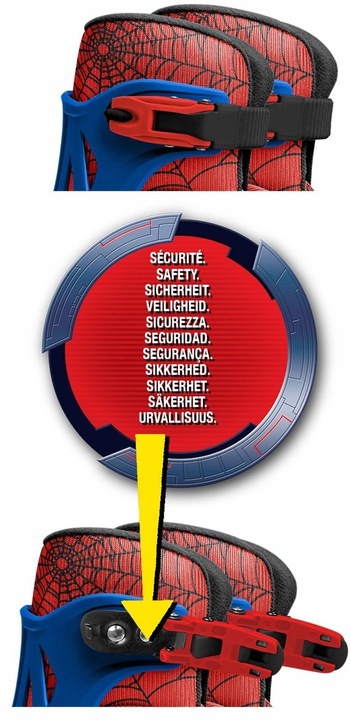 SPIDERMAN SPIDER ROLKI REGULOWANE 30 -33 DLA DZIECI