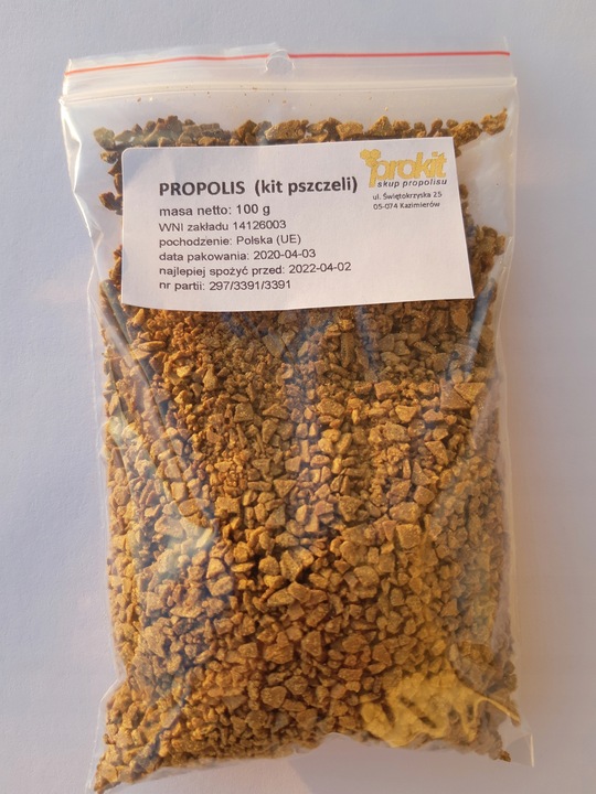 propolis (kit pszczeli) surowy polski 100 g
