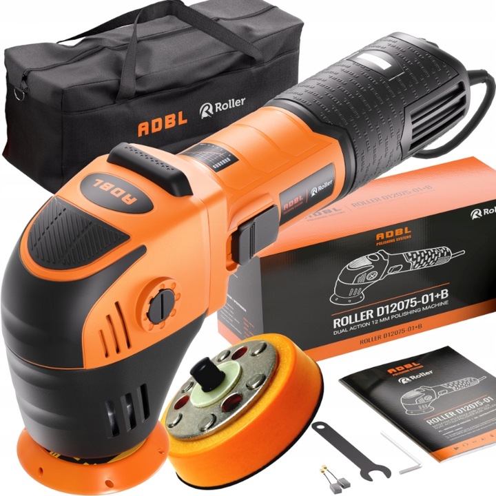 ADBL Roller D12075 Zestaw Maszyna Polerska Torba Pasta Polerka Lakieru Auta