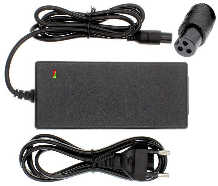 Ładowarka 36V 42V 2A 3 pin Zasilacz Hulajnoga wtyk 9mm