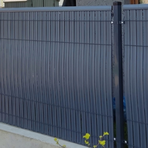 BRĄZOWA OSŁONA NA PŁOT LISTWY NA OGRODZENIE PANELE LAMELE 122X250CM