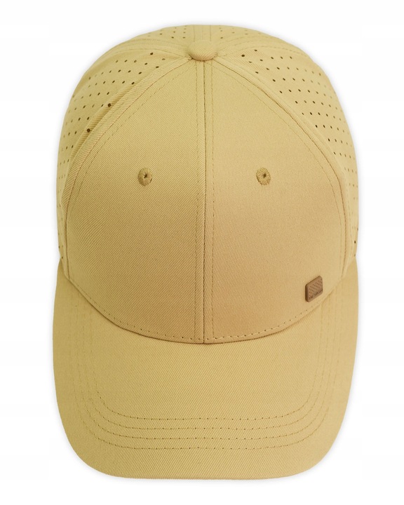 CZAPKA z Daszkiem Bejsbolówka Oddychająca Głęboka BEŻOWA Pako Jeans