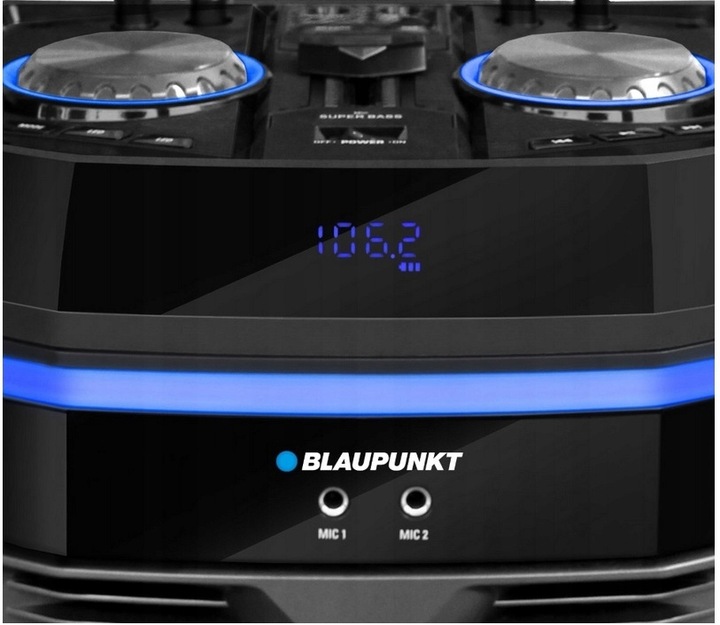 GŁOŚNIK BLAUPUNKT PS11DB BLUETOOTH KARAOKE 2MIK PILOT 1200W+ Głośnik PRIME3