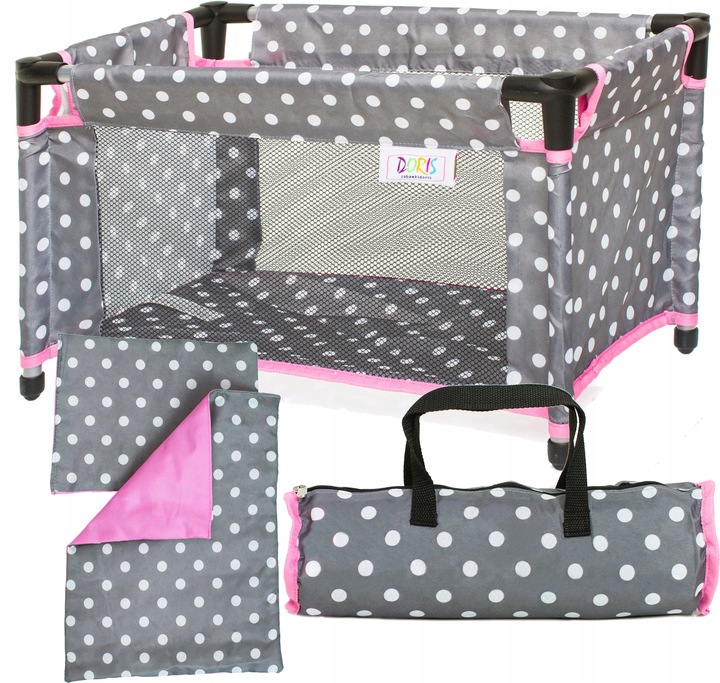 DORIS DUŻE ŁÓŻECZKO KOJEC DLA LALEK + POŚCIEL