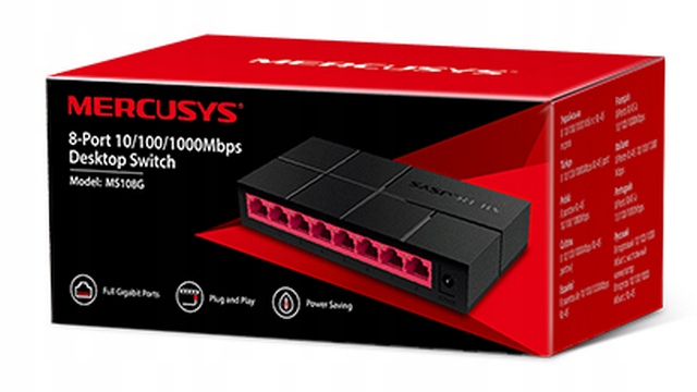 Switch 8 PORT GIGABIT Rozdzielacz Sieci LAN 1gb ENERGOOSZCZĘDNY TP LINK 8x