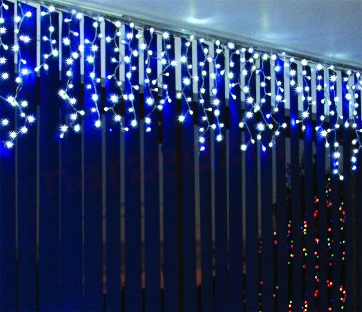 GIRLANDA 100 LED ZEWNĘTRZNA NIEBIESKIE STAŁE FLASH