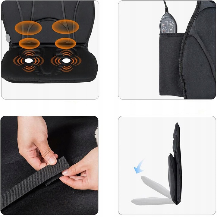 Mata masująca masażer wibracyjny do pleców ciała karku kręgosłupa szyi