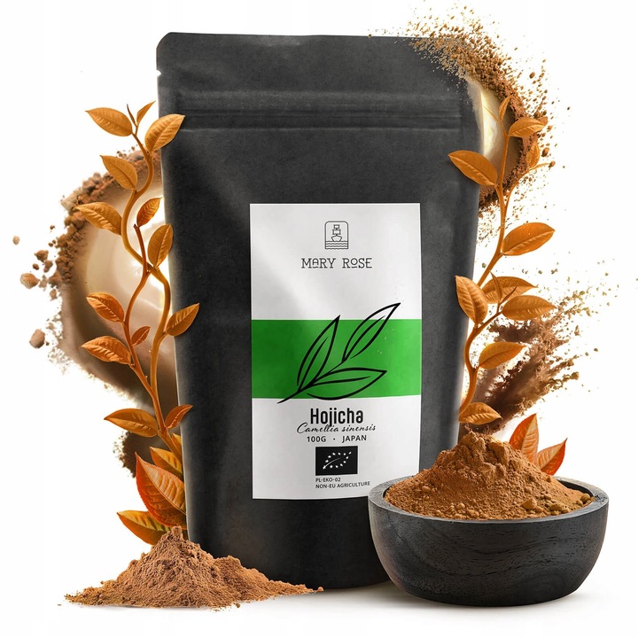 Mary Rose – Prażona Herbata Zielona Hojicha Powder BIO 100g
