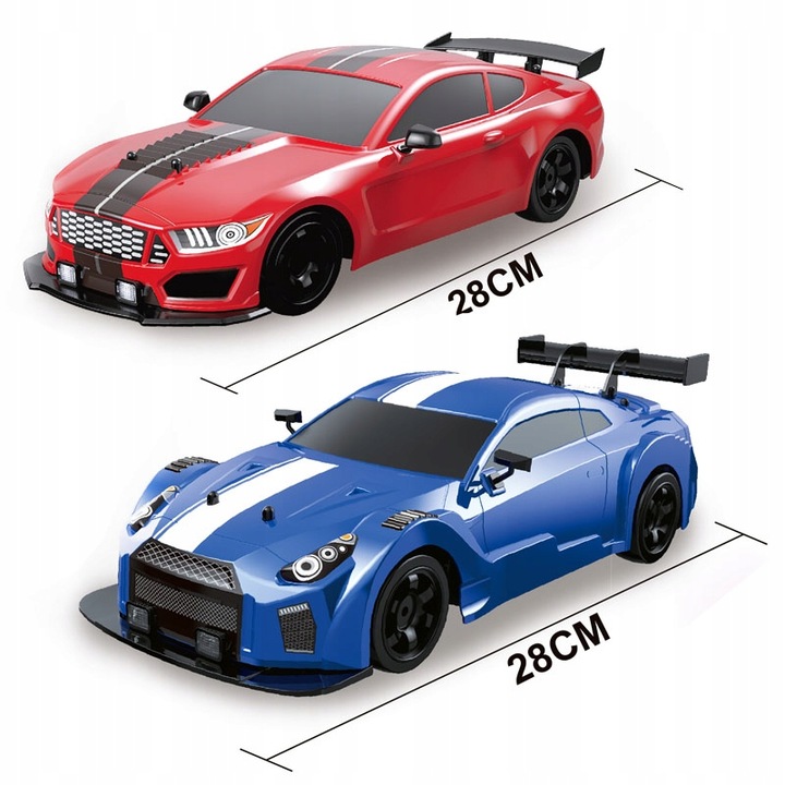 Auto Do Driftu Samochód zdalnie sterowany RC Duże Autko Drift Led Dym 1:16