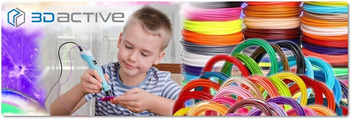 WKŁADY DO DŁUGOPISU 3D PEN MEGA ZESTAW DLA DZIECI PLA FILAMENTY 40x5m 200 m