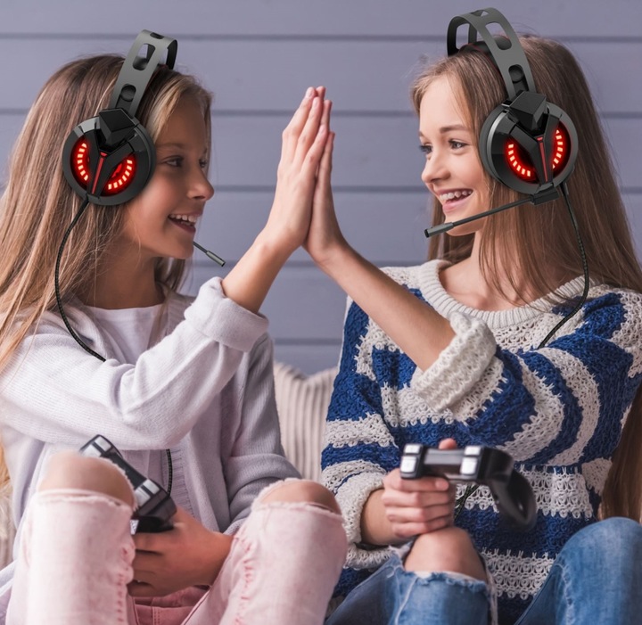 SŁUCHAWKI GAMINGOWE M180PRO do PC PS4 XBOX LED