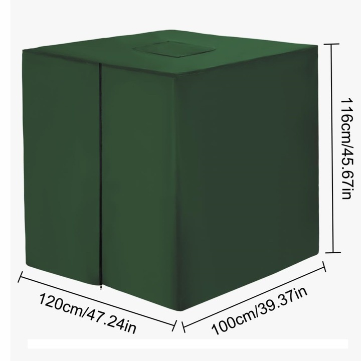 Pokrowiec na zbiornik na wodę Mauzer 1000l IBC na deszczówkę Zielony 420D