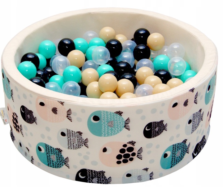 Suchy basen z piłkami kulkami 200szt dla dzieci piłeczkami 80x30 kojec