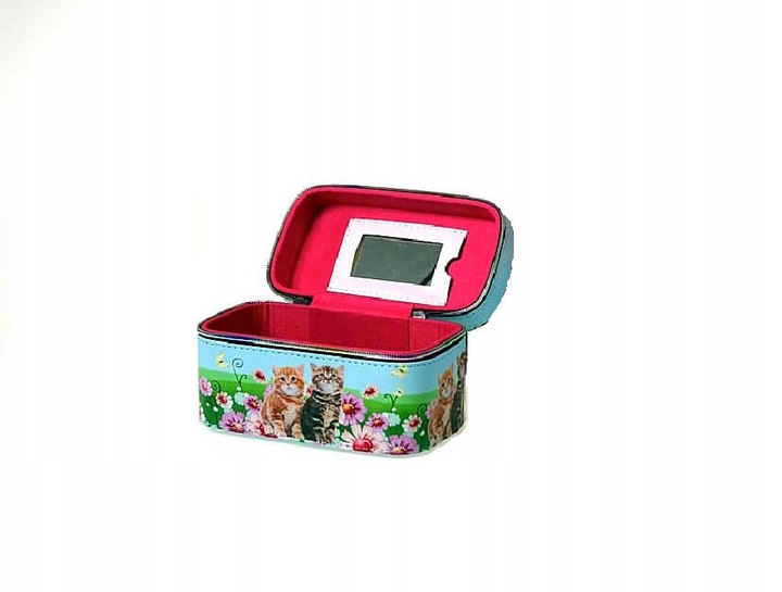 KUFEREK, 20x10x11 cm, KOTKI, lusterko