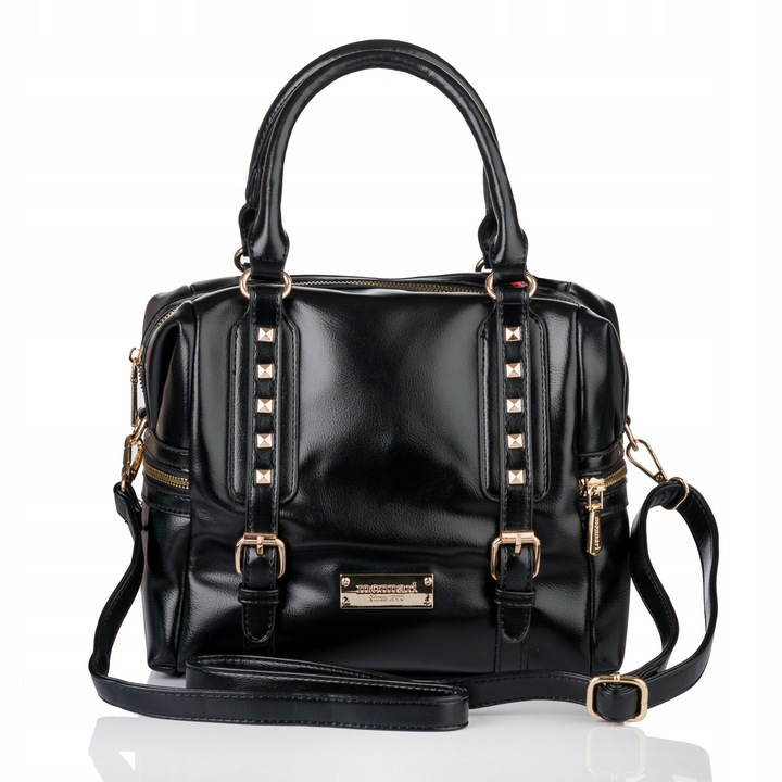 MONNARI Torebka damska kuferek Listonoszka Pojemny PREMIUM do pracy Pojemny