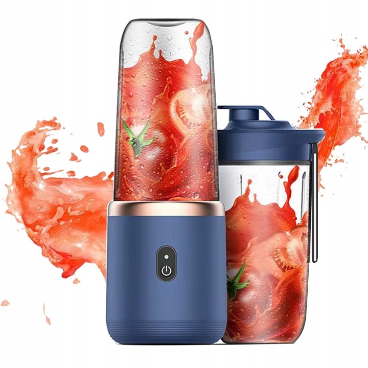 BLENDER KIELICHOWY PRZENOŚNY BEZPRZEWODOWY KEMPING 400ML 2 KUBKI