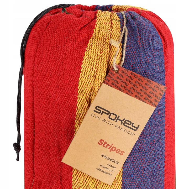 Hamak ogrodowy turystyczny Spokey STRIPES