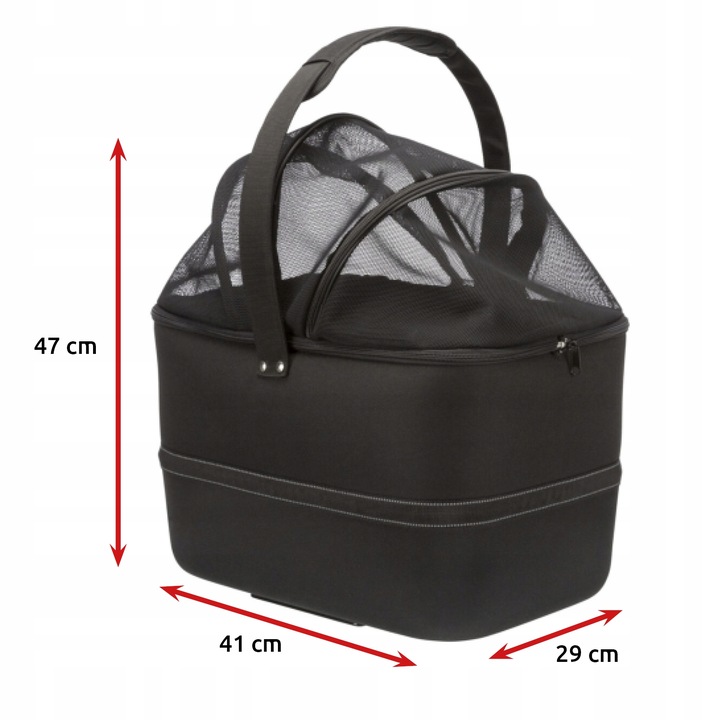 TRANSPORTER Kosz dla Psa Kota na Rower Kierownicę TORBA +STELAŻ TRIXIE 1szt