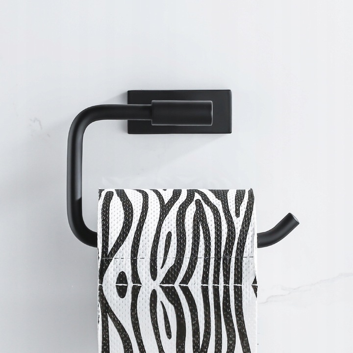 Uchwyt na papier toaletowy czarny