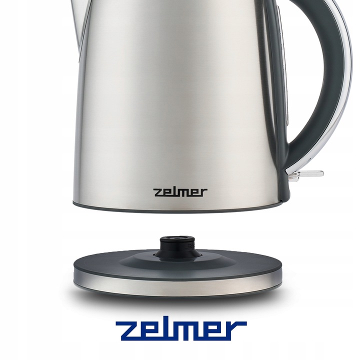 Czajnik elektryczny Zelmer ZCK7930 2200 W 1,7 l srebrny/szary
