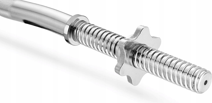 SZTANGA GRYF ŁAMANY 120CM 28MM GWINTOWANY ZACISKI