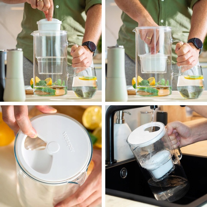 5x filtr wody do dzbanka szklanego Dafi zamiennik - wkłady AquaFloow Maxi