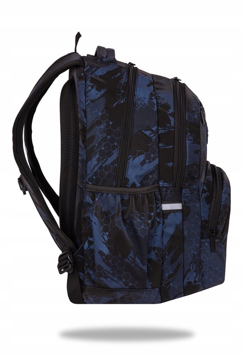 COOLPACK PLECAK SZKOLNY MŁODZIEŻOWY DUŻY CZARNY 3D TRACE NAVY