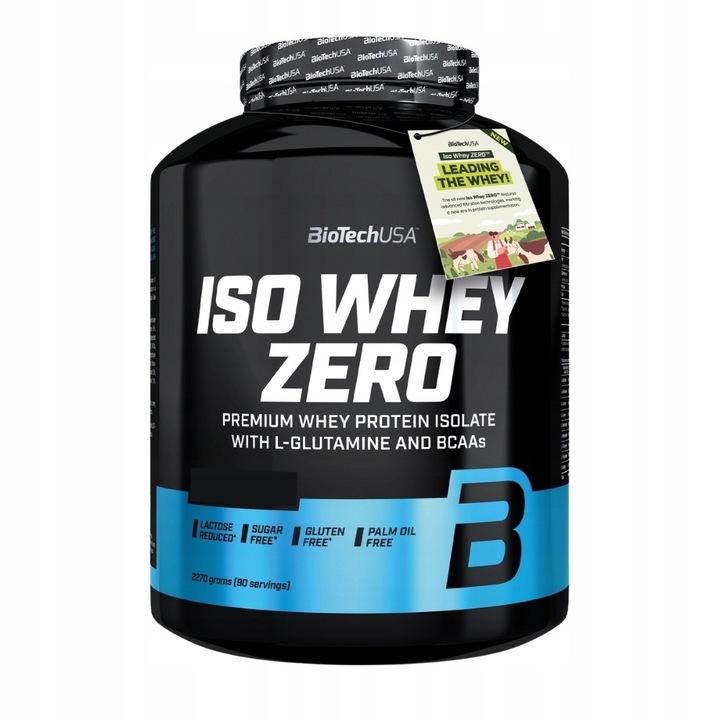 BIOTECH ISO WHEY ZERO 2270 g BIAŁKO + GRATIS 5x ISO WHEY ZERO 25g + SHAKER
