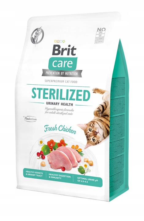 Brit Care Cat Grain Free Sterilized Urinary Sucha Karma dla Kota 7kg