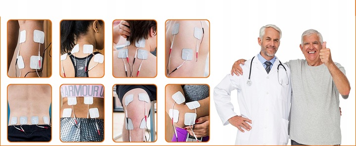 24x ELEKTRODY ŻELOWE ELEKTROSTYMULATOR TENS EMS PIN2