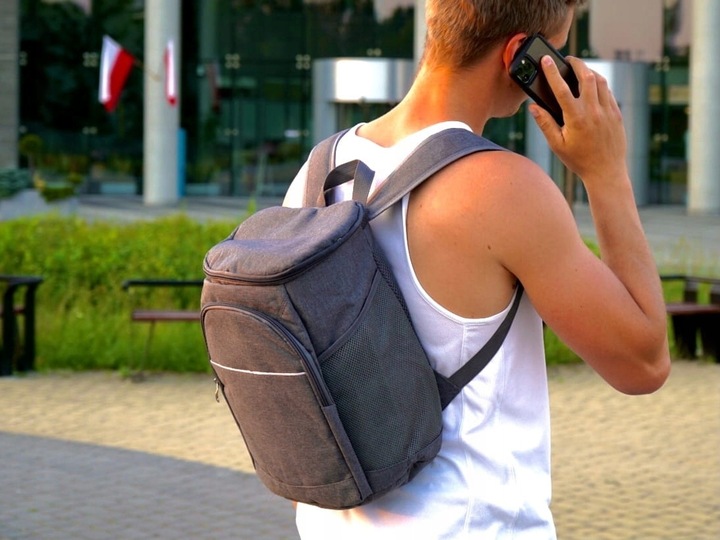 PLECAK TERMICZNY TORBA TERMICZNA 14l + WKŁADY CHŁODZĄCE 3szt