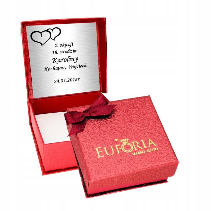 Srebrny Łańcuszek 925 Drzewko Szczęścia Grawer