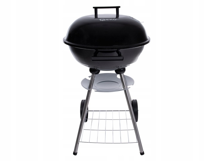 GRILL 39CM WĘGLOWY OKRĄGŁY Z POKRYWĄ I POKROWCEM GEKO G80512