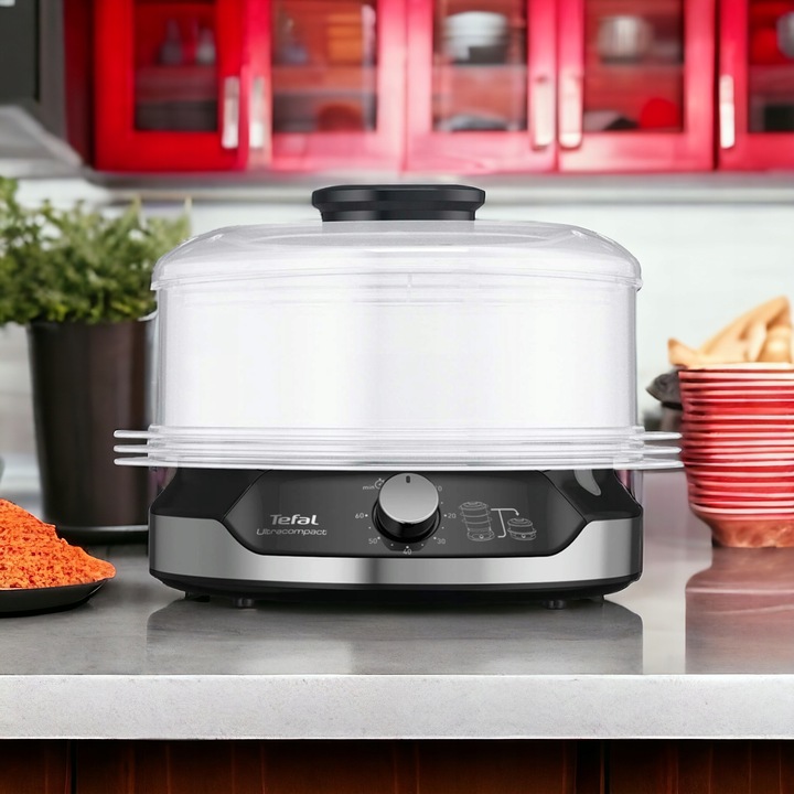 Parowar TEFAL UltraCompact VC2048 800W 9L 3 pojemniki Szybkowar