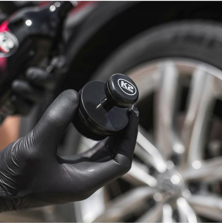 K2 SIGMA TRACO NABŁYSZCZANIE OCHRONA dressing OPON APLIKATOR KUFEREK RZEP