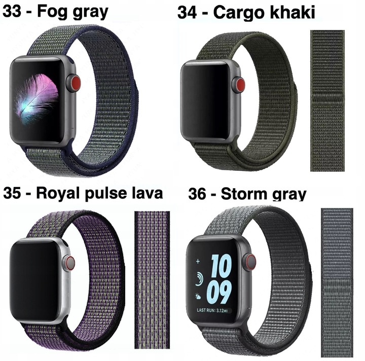 PASEK DO APPLE WATCH 2 3 4 5 6 7 8 9 SE ULTRA 2 38/40/41/42/44/45/49mm Rzep