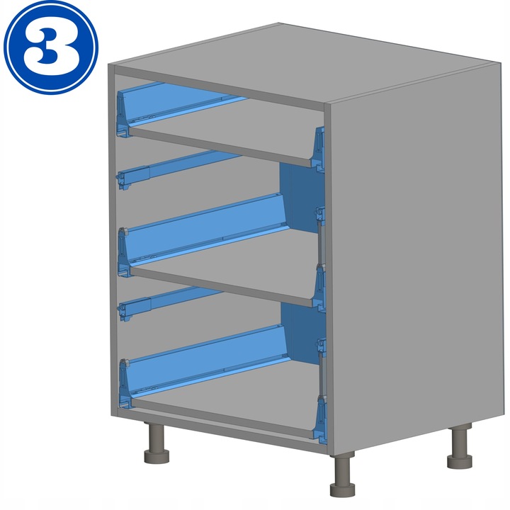 Szablon do montażu szuflad BLUM Tand GTV Modernbox