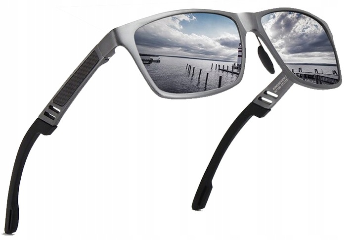 OKULARY PRZECIWSŁONECZNE KINGSEVEN POLARYZACJA nerdy aluminiowe N7180