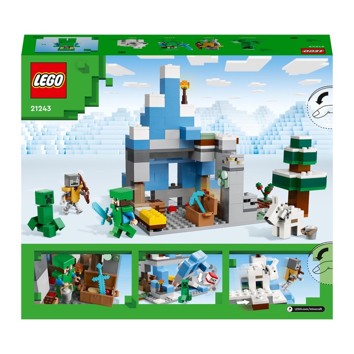 LEGO Minecraft 21243 Ośnieżone szczyty