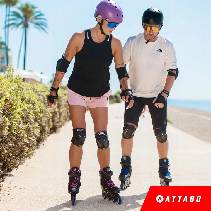 Rolki damskie ATTABO Cyclone 38 Czarne Rekreacyjne ABEC-7 Koła 76mm 82A PU