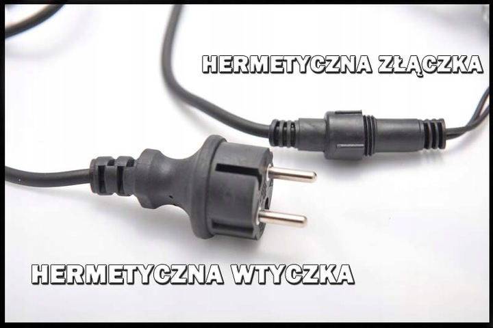 LAMPKI CHOINKOWE LED 200 GRUBY KABEL + Flash 18m